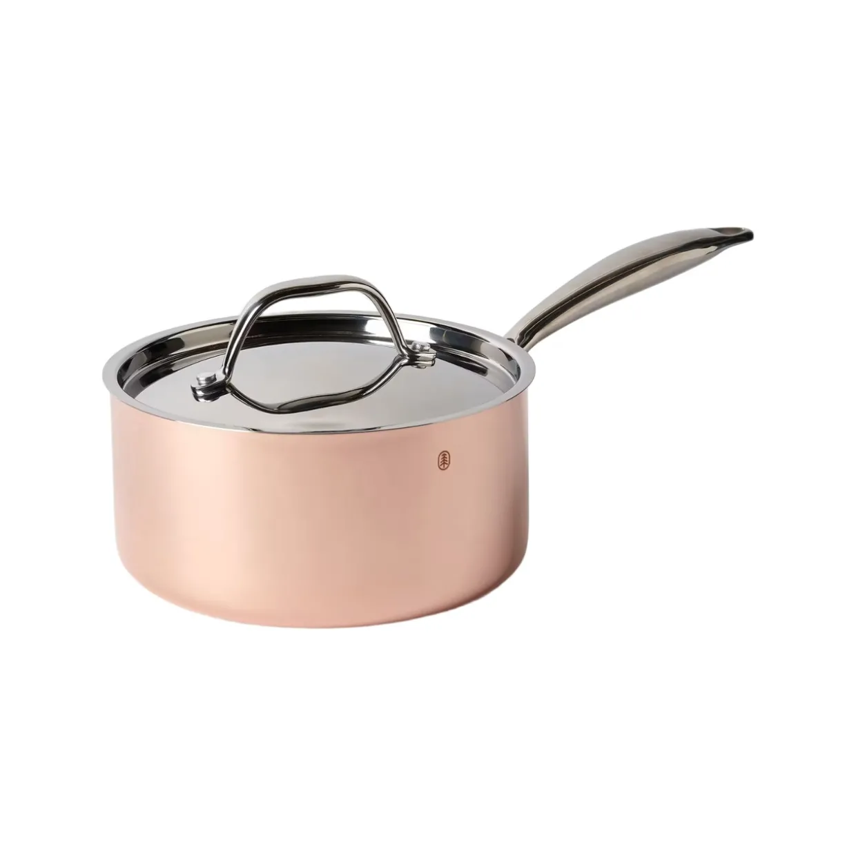 Kastrull med lock Primo 2L Koppar