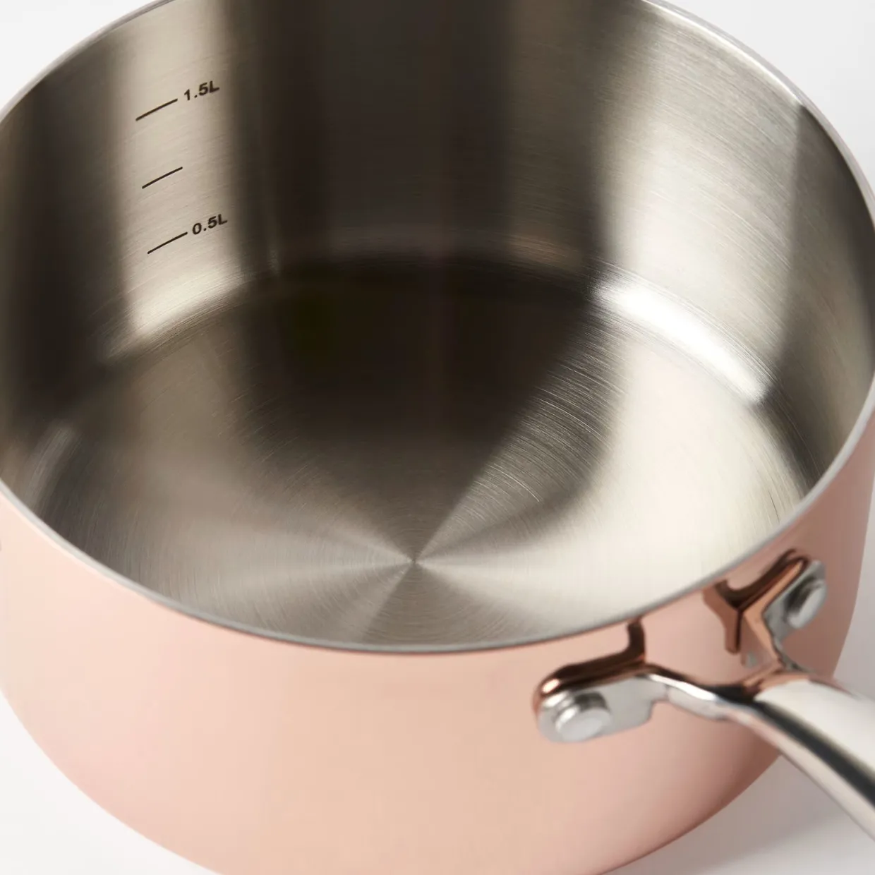 Kastrull med lock Primo 2L Koppar