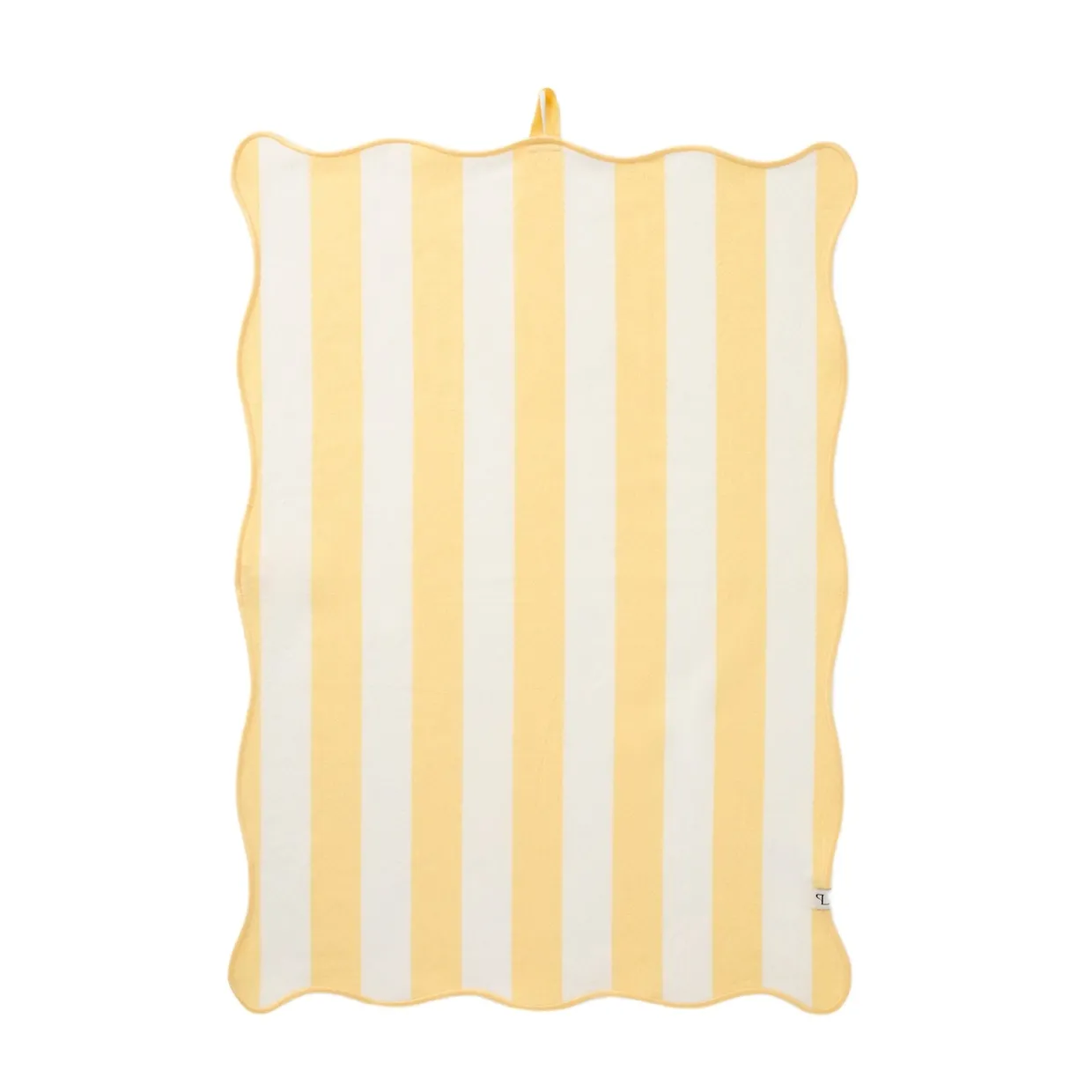 Kökshandduk Block 50x70 cm gul