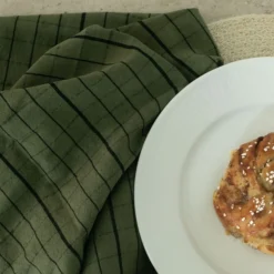 Kökshandduk Rutan 50x70 cm Skogsgrön