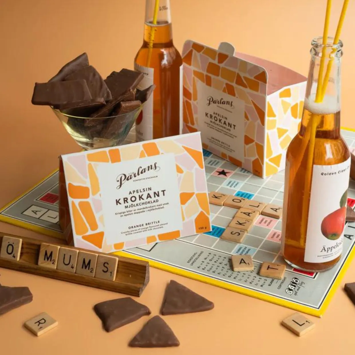 Krokant Apelsin mjölkchoklad