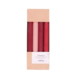 Kronljus 4 pack 24cm Multi Röd