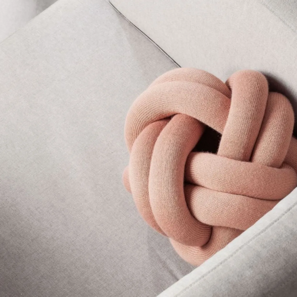 Kudde Knot dusty pink