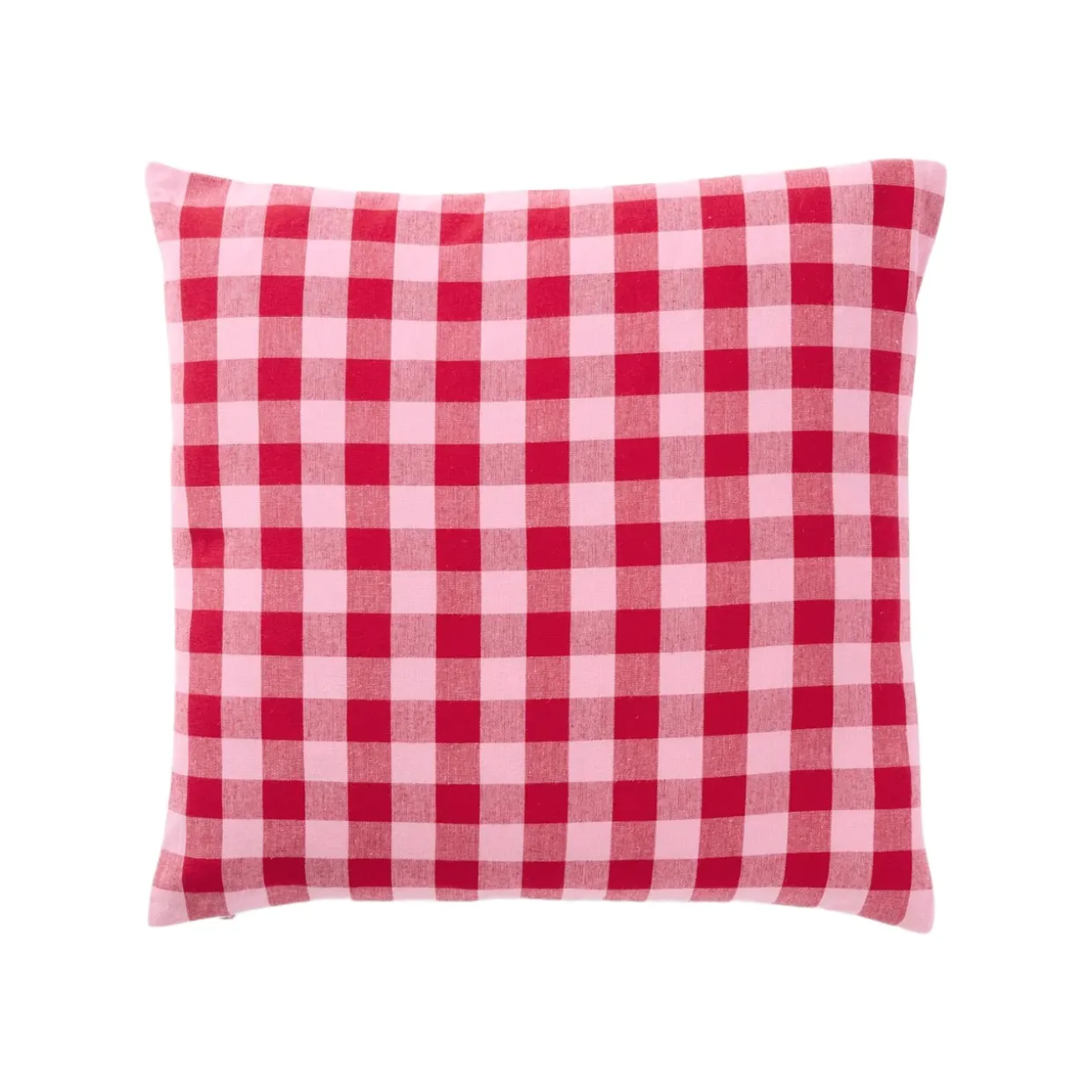 Kuddfodral Gingham 50x50cm Rosa