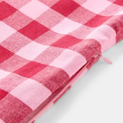 Kuddfodral Gingham 50x50cm Rosa