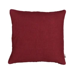 Kuddfodral Lino 50x50 Vinröd