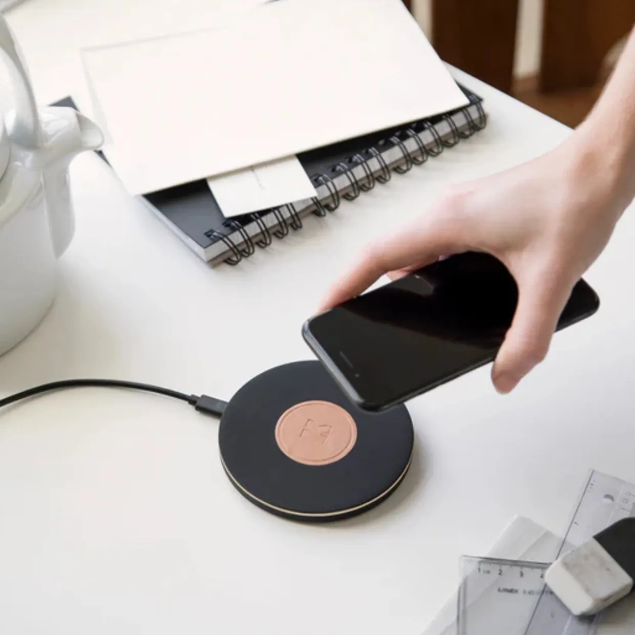 Laddningsplatta wiCHARGE II Qi Svart