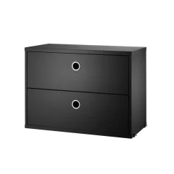 Lådhurts 58x30x42 svartbetsad