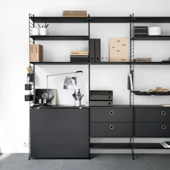 Lådhurts 58x30x42 svartbetsad