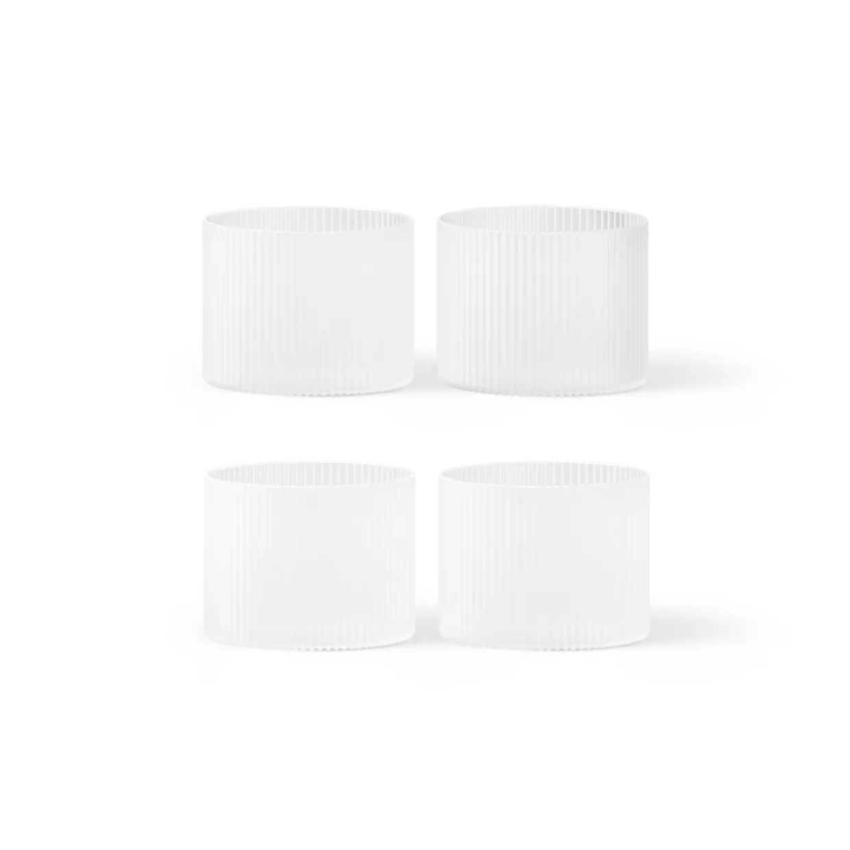 Låga glas Ripple 4-P