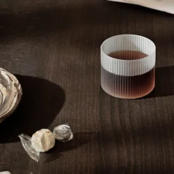 Låga glas Ripple 4-P Frostad