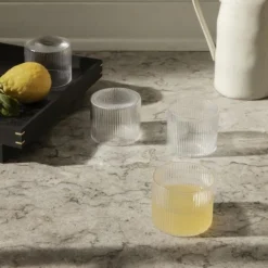 Låga glas Ripple 4-P Klar