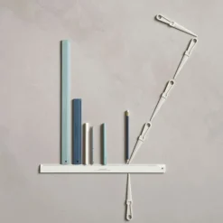 Linjal 40 cm ljusgrå