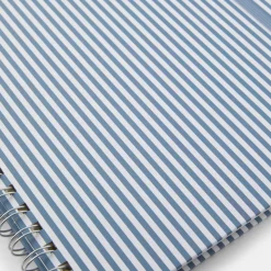 Linjerad anteckningsbok KIT Stripe A4 Blå/vit