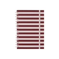 Linjerad anteckningsbok KIT Stripe A5 rosa/burgundy