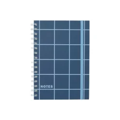 Linjerad anteckningsbok KIT Check A5 Blå/ljusblå
