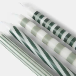 Ljus Randig 4-pack Grön