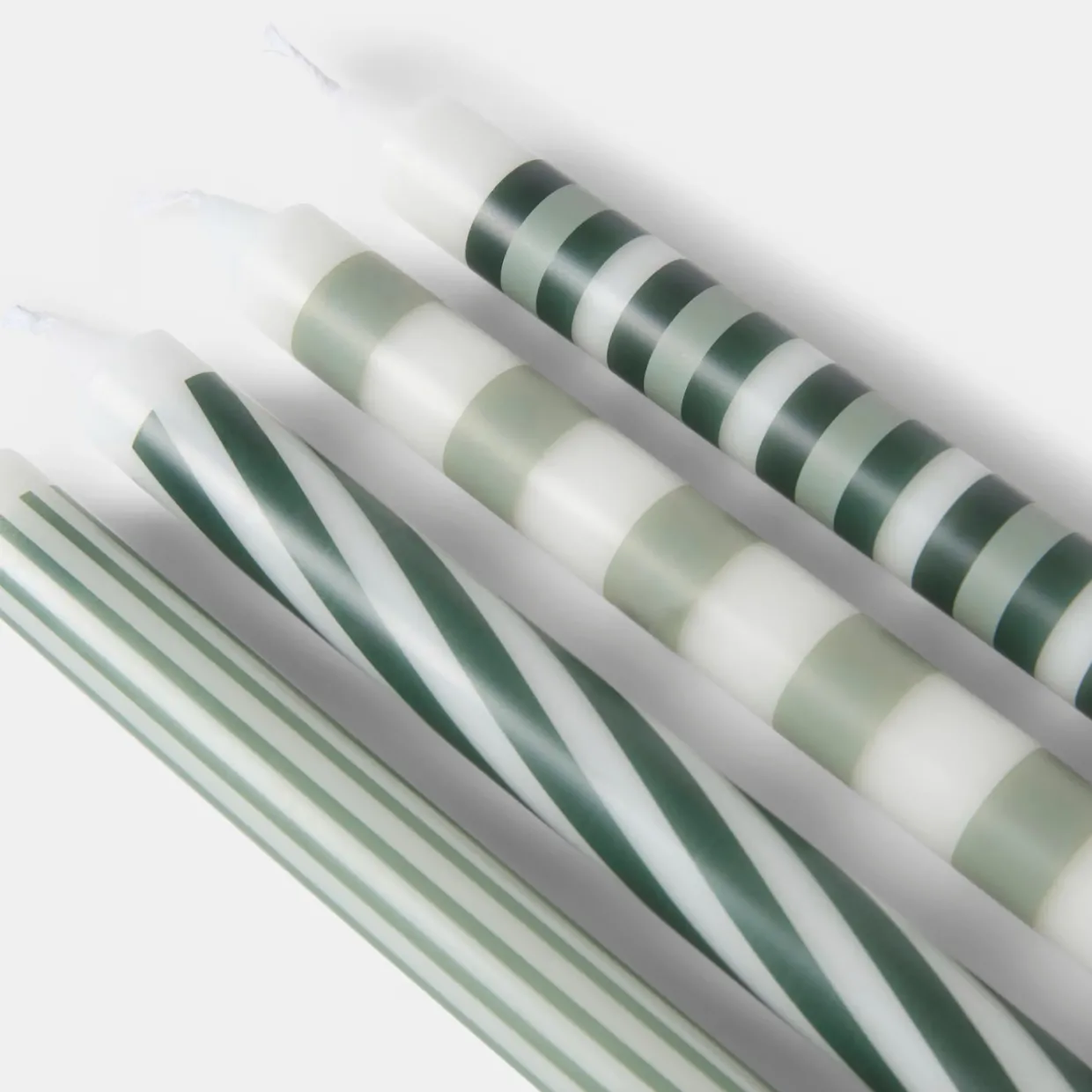 Ljus Randig 4-pack Grön