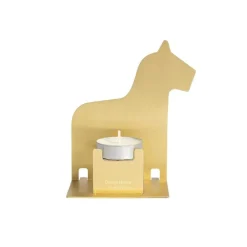 Ljuslykta Pop -Up Dalahäst Mässing