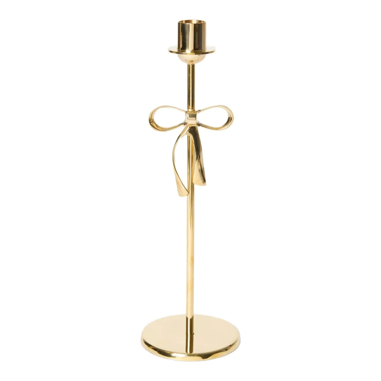 Ljusstake Bow L Guld