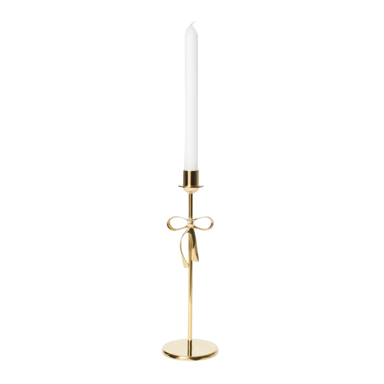 Ljusstake Bow L Guld