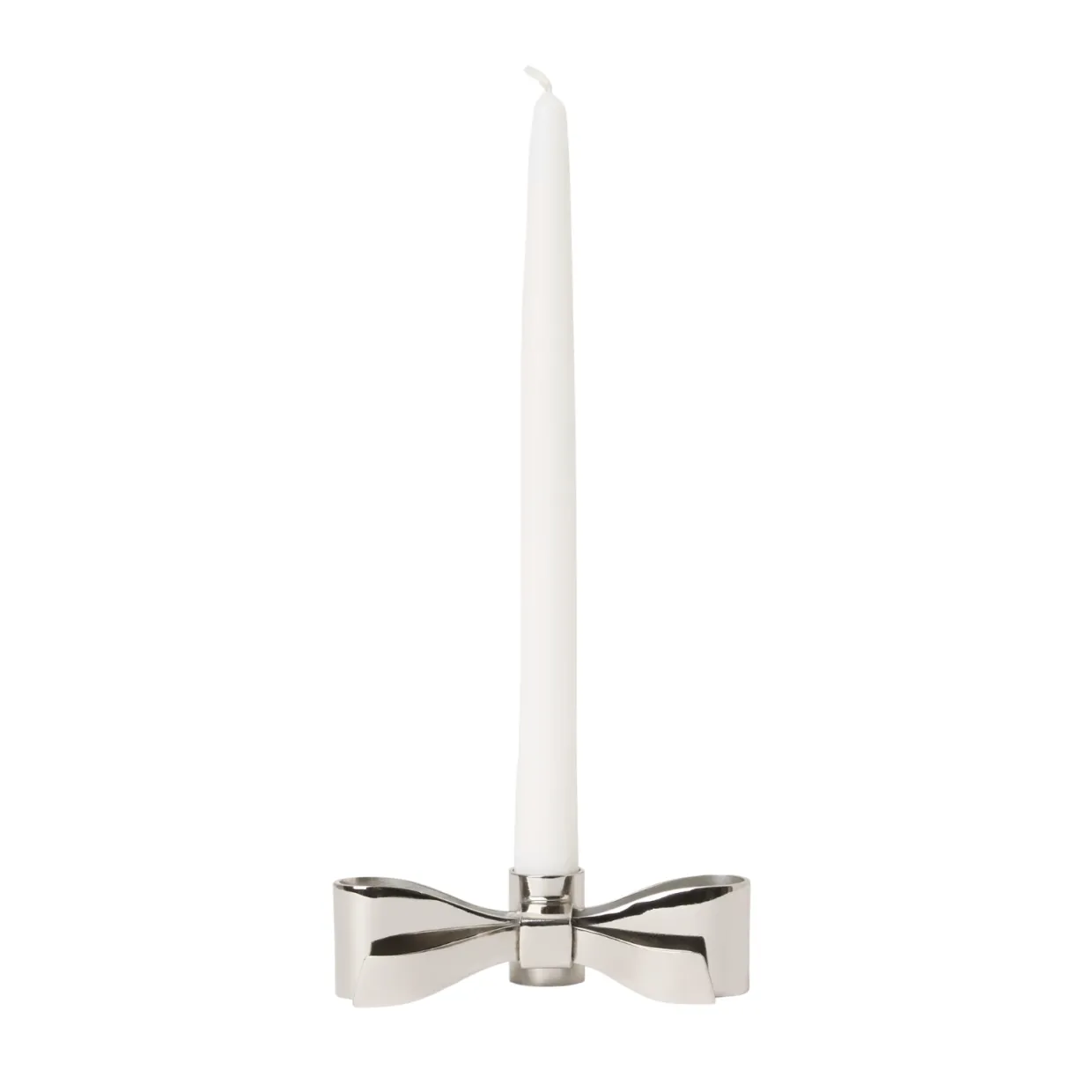 Ljusstake Bow låg Silver