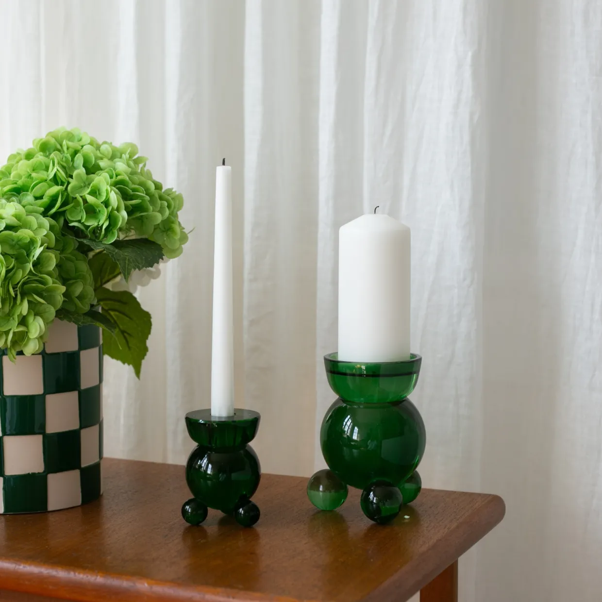 Ljusstake DT Kulan L Grön