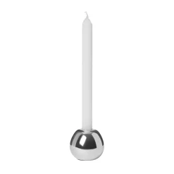 Ljusstake Mano rund Silver