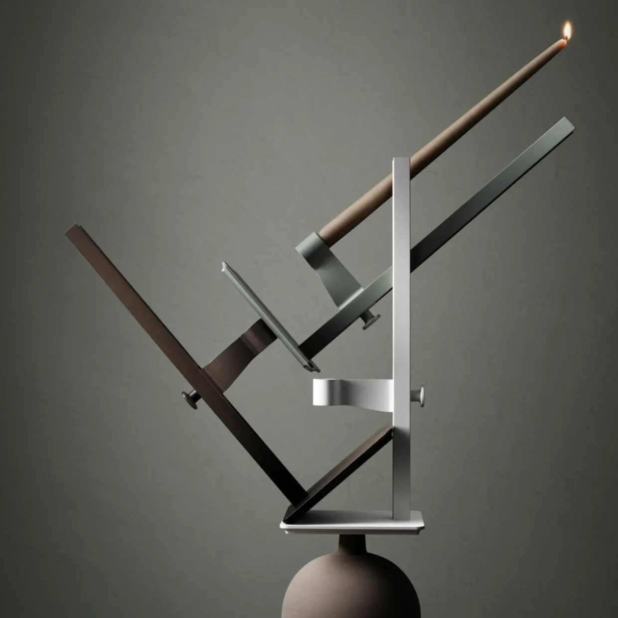 Ljusstake Museum 40x15x13cm