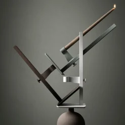 Ljusstake Museum 40x15x13cm Brun