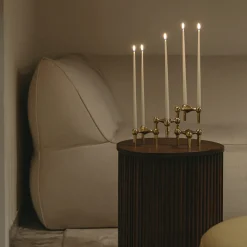 Ljusstake Stoff Nagel Singel Mässing