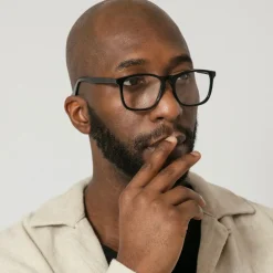 Läsglasögon Fyrkantig Svart +1,5