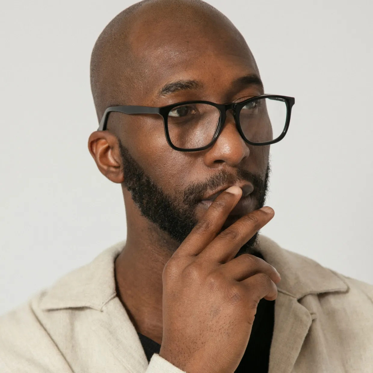 Läsglasögon Fyrkantig Svart +1,5