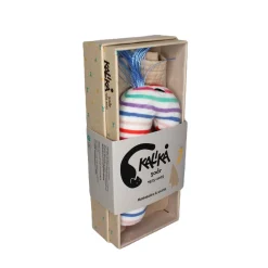 Maskskallra och Snutte Vit pastell ränder