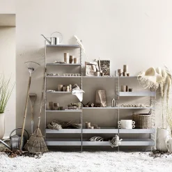 Metallhyllplan Hög 58x30 beige