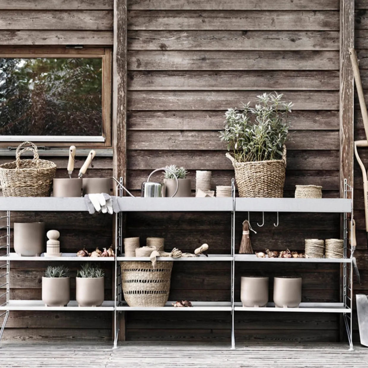 Metallhyllplan Hög 58x30 galvaniserad