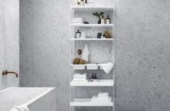 Metallhyllplan Hög 78x30 vit