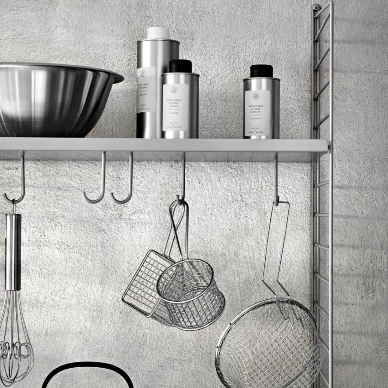 Metallhyllplan Låg 58x30