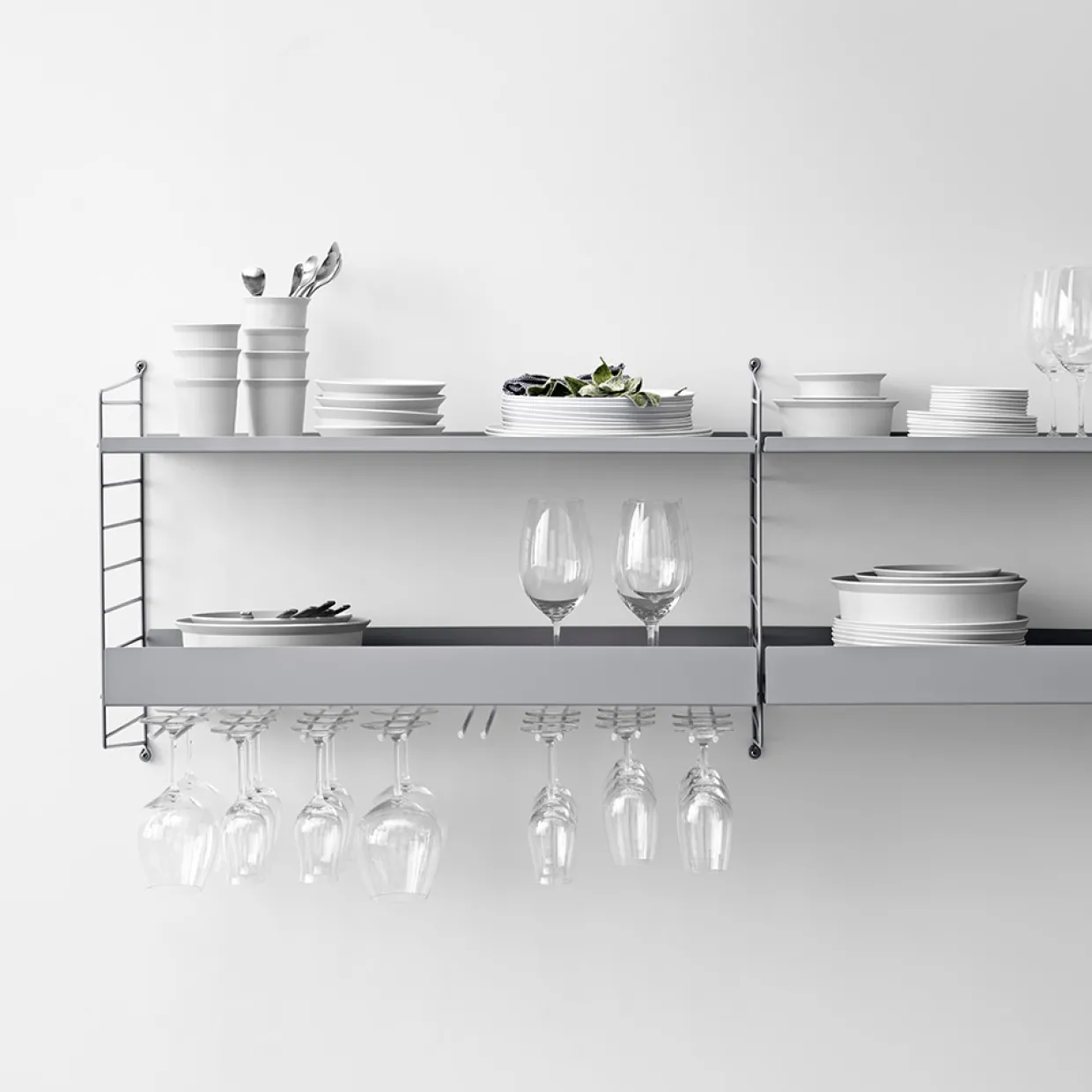 Metallhyllplan Låg 58x30 beige