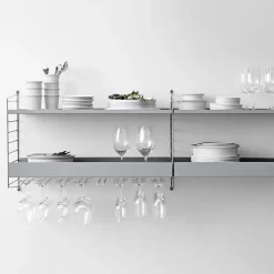 Metallhyllplan Låg 78x30 beige