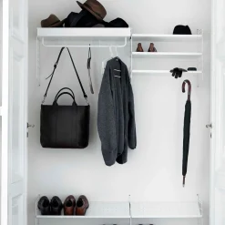 Metallhyllplan Låg 78x30 vit