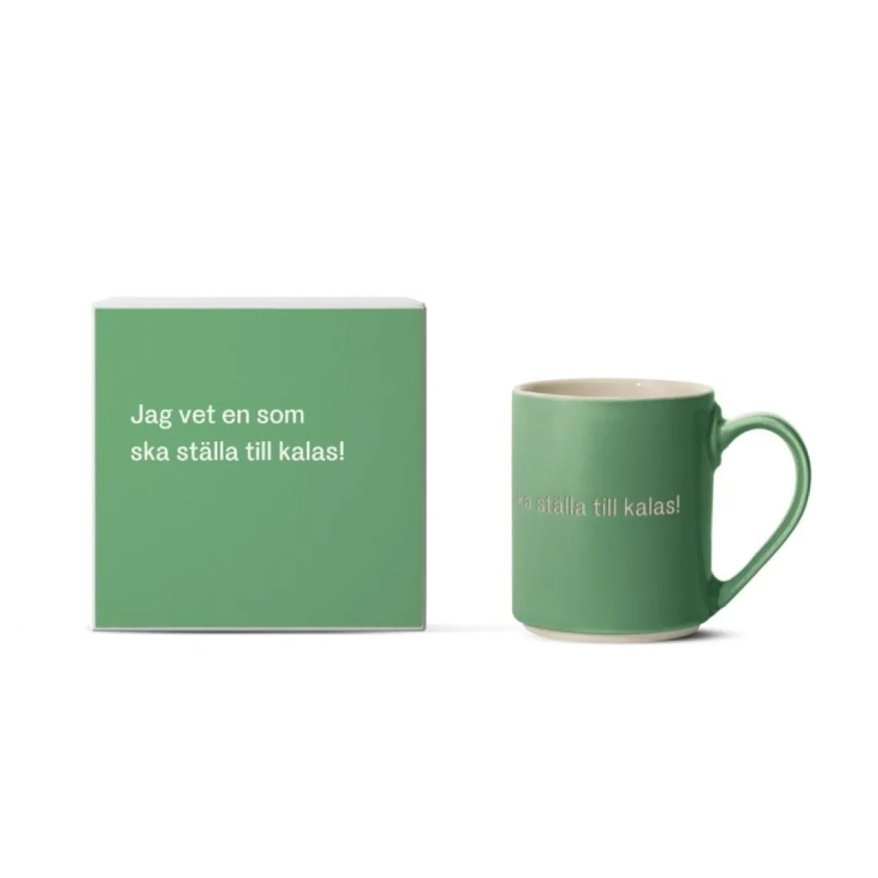 Mugg Astrid Jag vet en som ska ställa till.. Grön