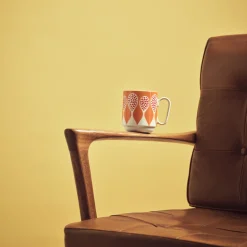 Mugg Birds 1967 Nr.8 Orange/Röd