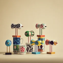 Mugg Birds 1967 Nr.1 Rosa/Gul