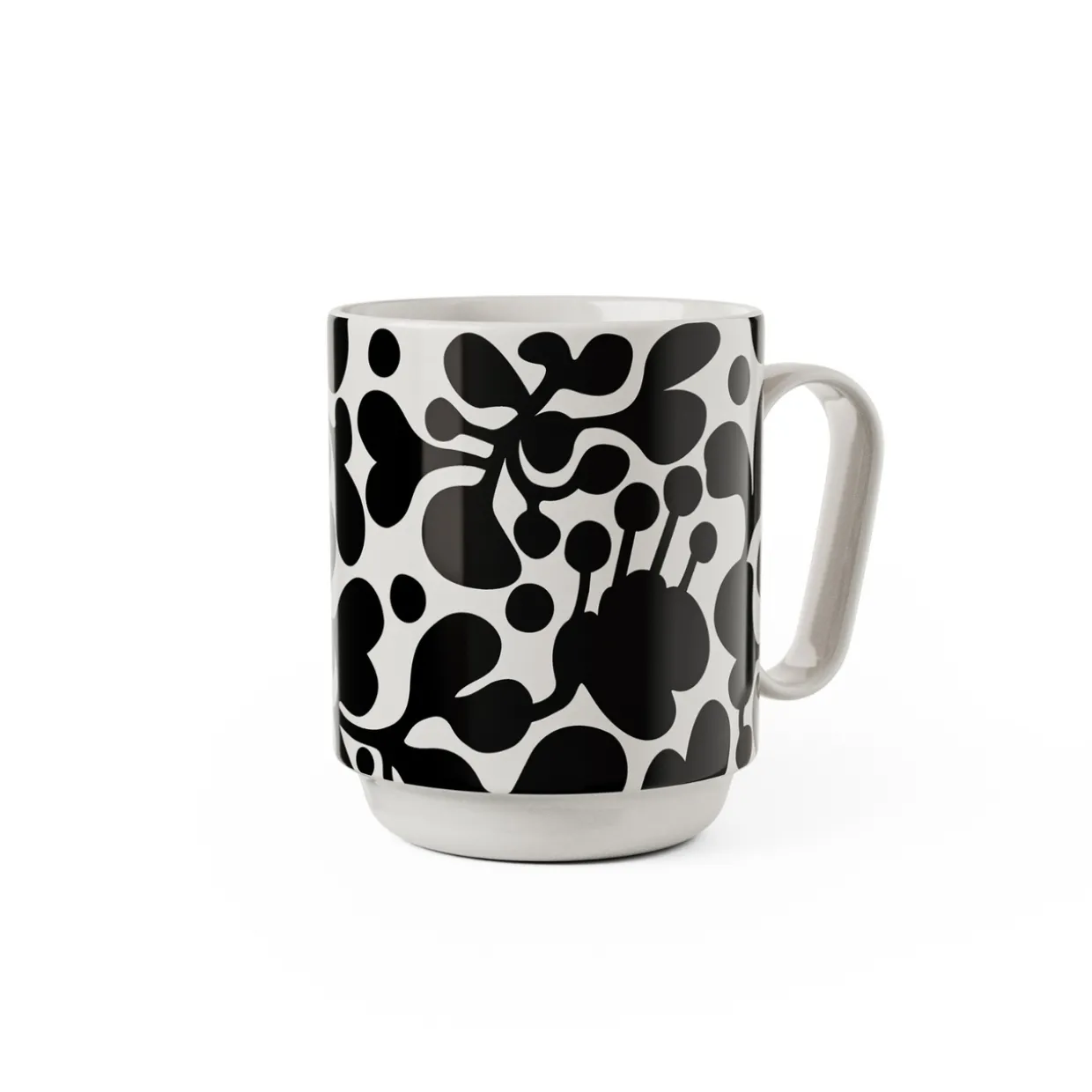 Mugg Birds 1967 Nr.3 Svart/vit