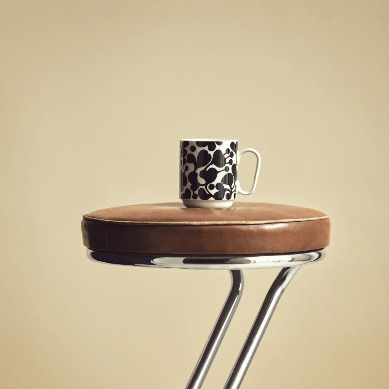 Mugg Birds 1967 Nr.3 Svart/vit