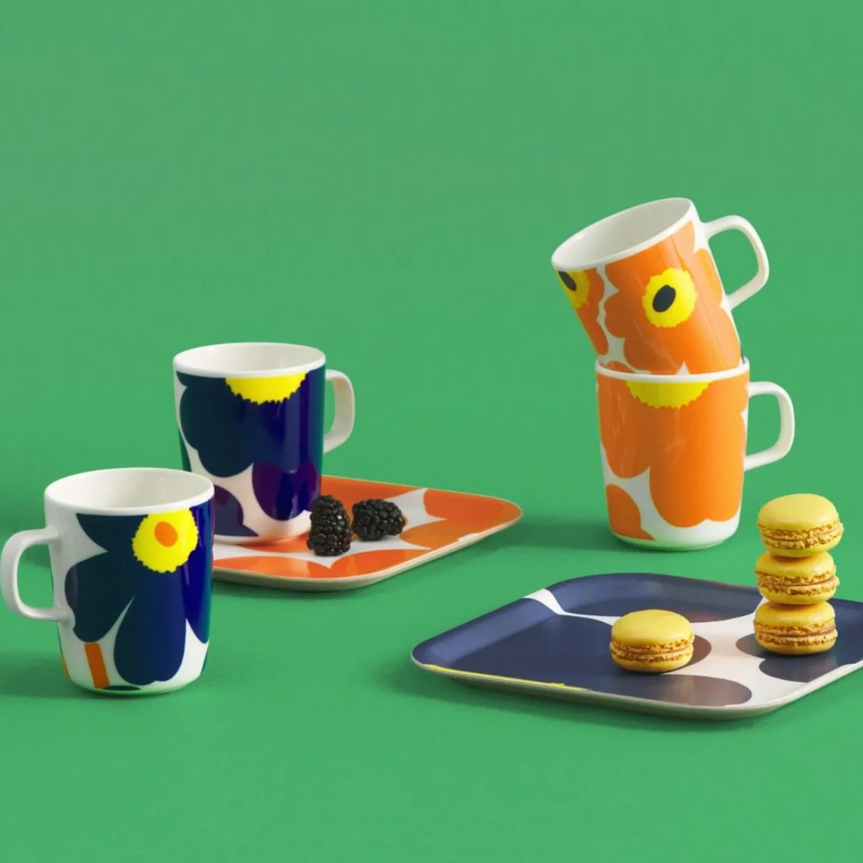 Mugg Iso Unikko 2.5 dl Blå/Gul