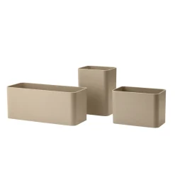 Organizers Set med 3 Biokomposit Beige