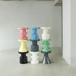 Pall / Sidebord Bit Cone Blå