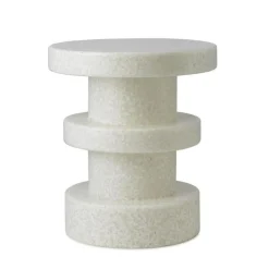 Pall / Sidebord Bit Stack Vit